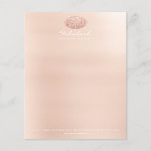 Prospectus 11,4 Cm X 14,2 Cm Beauty Studio Lips Kiss Maquillage Styliste Artist