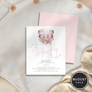 Prospectus 11,4 Cm X 14,2 Cm Beurre doux de valeur sur le chemin Baby shower fl