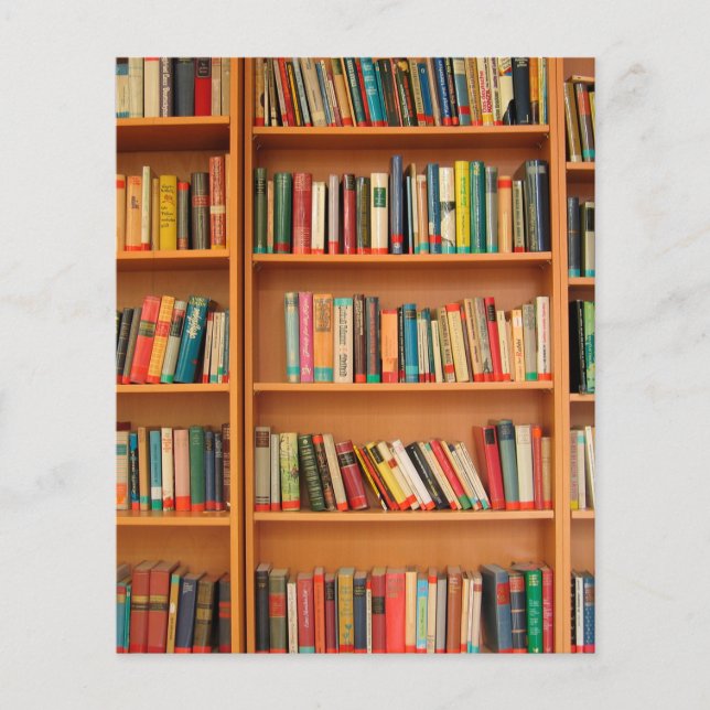 Prospectus 11,4 Cm X 14,2 Cm Bibliothèque Livres Librairie Vêtements de livres  (Devant)