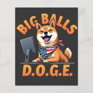 Prospectus 11,4 Cm X 14,2 Cm Big Balls Doge Département de l'efficacité du gouv