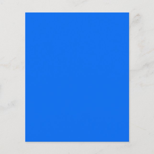 PROSPECTUS 11,4 CM X 14,2 CM BIG RICH BRIGHT DEEP BLUE BACKGROUND (Devant)