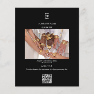 Prospectus 11,4 Cm X 14,2 Cm Bijoux Logo d'entreprise Publicité promotionnelle