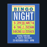 Prospectus 11,4 Cm X 14,2 Cm Bingo Card, Bingo Night Publicité<br><div class="desc">Carte De Bingo,  Flyers De Publicité De Bingo Night Par Le Magasin Carte de visite.</div>