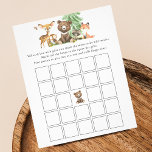 Prospectus 11,4 Cm X 14,2 Cm Bingo Jeu Animaux Baby shower Flye<br><div class="desc">Le jeu de bingo présente l'illustration d'animaux forestiers.</div>