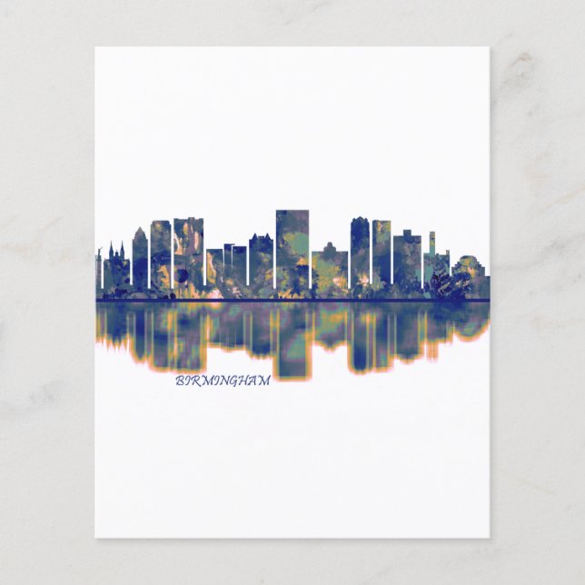 Prospectus 11,4 Cm X 14,2 Cm Birmingham Skyline (Devant)