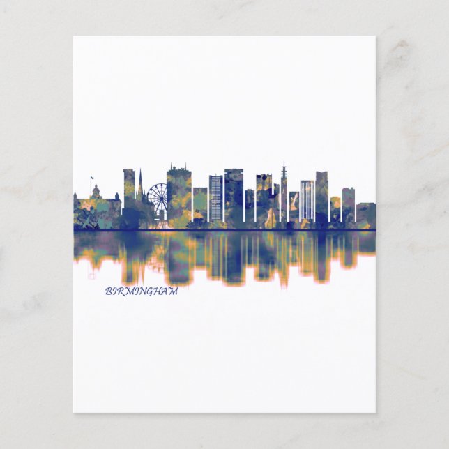 Prospectus 11,4 Cm X 14,2 Cm Birmingham Skyline (Devant)