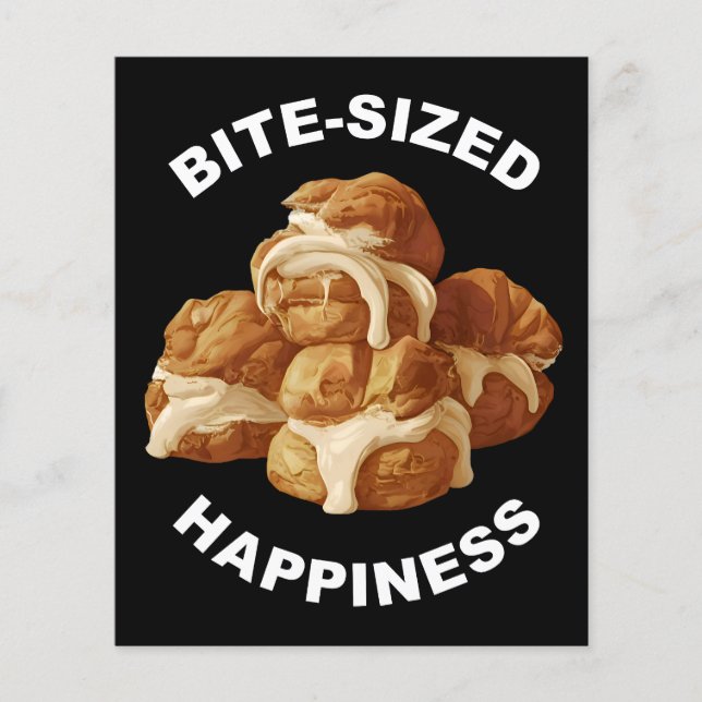 Prospectus 11,4 Cm X 14,2 Cm Bite Sized Bonheur Profiteroles (Devant)