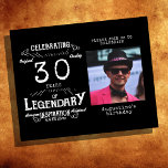 Prospectus 11,4 Cm X 14,2 Cm Black Budget 30th Birthday Invitation<br><div class="desc">Avez-vous 30 ans ? Célébrez votre jalon avec notre magnifique flyer d'invitation de 30e anniversaire de style vintage noir et blanc. Parfait pour les invitations à petit budget, ce dépliant offre un design simple mais attrayant dont vous et vos invités vous rappelleront pour les années à venir. Laissez-nous vous aider...</div>