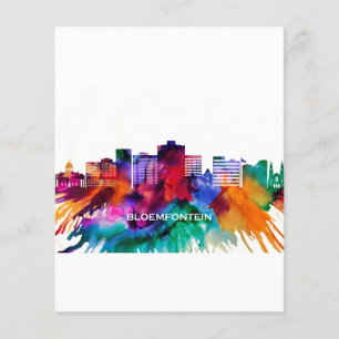 Prospectus 11,4 Cm X 14,2 Cm Bloemfontein Skyline