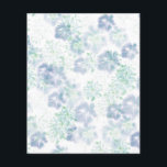 Prospectus 11,4 Cm X 14,2 Cm Boho bleu Fleurs florales Motif de teinture à tart<br><div class="desc">Tie teinture fleurie mode design design maison motif,  étagères téléphoniques,  tapis,  couvertures,  rideaux,  coussins. Motif de teinture à cravate florale d'orchidées d'esthétique coréenne moderne en bleu saturé et couleur blanche. Décor de maison motif de style shibori Shiburi teint. Motif de fleur Tiedye,  couleurs de cravate arc-en-ciel</div>