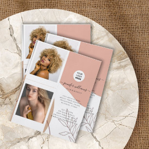 Prospectus 11,4 Cm X 14,2 Cm Boho Elegant Custom Photo Logo promotionnel