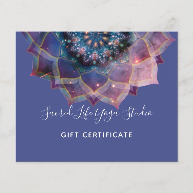 Prospectus 11,4 Cm X 14,2 Cm Boho Nebula Mandala, Mystique (Devant)