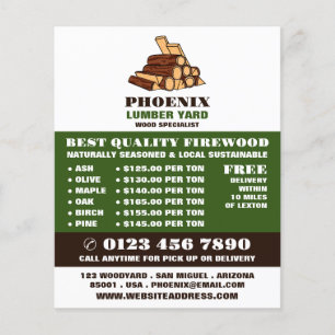 Prospectus 11,4 Cm X 14,2 Cm Bois de chauffage, Bois de sciage/Bois/Jardin de b