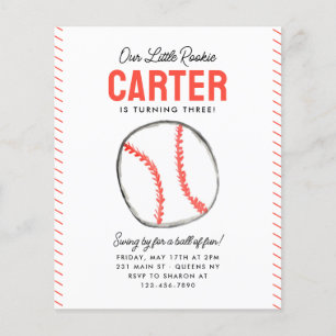 Prospectus 11,4 Cm X 14,2 Cm Bon Marché Notre Petit Rookie Ball Baseball Annive