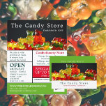 Prospectus 11,4 Cm X 14,2 Cm Bonbons Ours Gummy, Fournitures de confiserie Adve<br><div class="desc">Candy Gummy Bears,  Confiserie Fournit Des Flyers Publicitaires Par Le Magasin Carte de visite.</div>