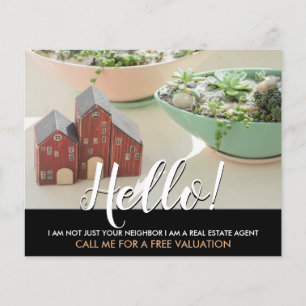 Prospectus 11,4 Cm X 14,2 Cm Bonjour Je ne suis pas votre voisin agent immobili