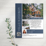 Prospectus 11,4 Cm X 14,2 Cm Bonjour Voisin Marketing Immobilier Introduction<br><div class="desc">Sensibilisez votre marque et créez de nouvelles pistes grâce à ce dépliant de marketing immobilier HELLO VOISIN. Le design moderne attirera l'oeil de vos clients potentiels et leur fera savoir que vous êtes l'agent immobilier sympathique et compétent qui comprend leur quartier aussi bien qu'ils le font !</div>