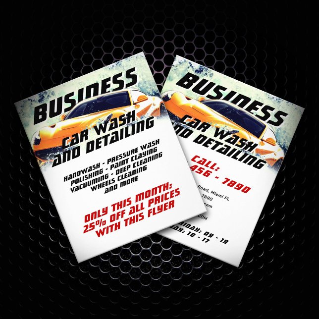 Prospectus 11,4 Cm X 14,2 Cm Bouchon d'eau automobile (Créateur téléchargé)