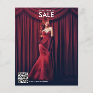 Prospectus 11,4 Cm X 14,2 Cm Boutique professionnelle photo promotionnelle QR C