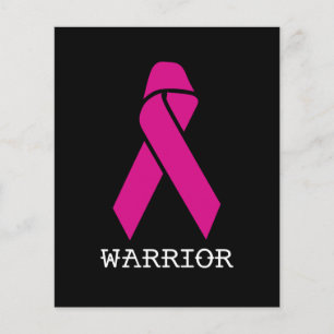Prospectus 11,4 Cm X 14,2 Cm Breast Cancer Awareness Support Pink Ribbon