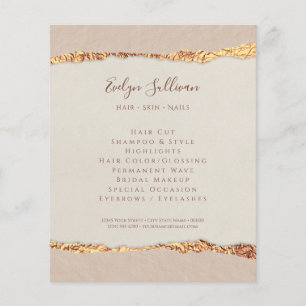 Prospectus 11,4 Cm X 14,2 Cm Brocheur papier déchiré