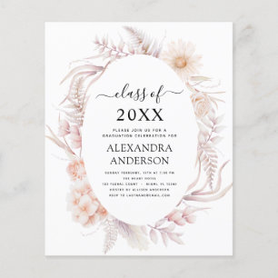 Prospectus 11,4 Cm X 14,2 Cm Budget 2022 Graduation Boho Chic Dusty Pink Desert