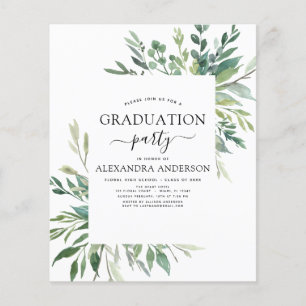 Prospectus 11,4 Cm X 14,2 Cm Budget 2022 Graduation Botanical Green
