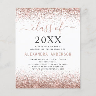 Prospectus 11,4 Cm X 14,2 Cm Budget 2022 Graduation Rose Rose Parties scintilla