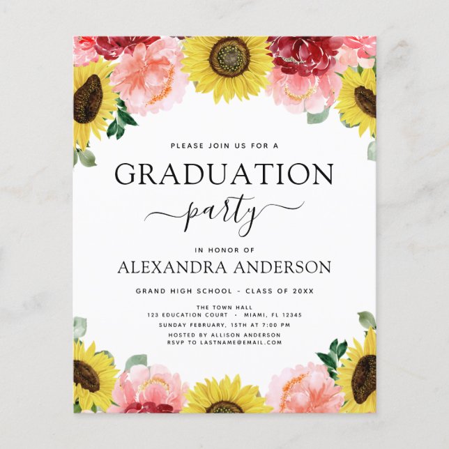 Prospectus 11,4 Cm X 14,2 Cm Budget 2023 Diplôme Pays de tournesol (Devant)