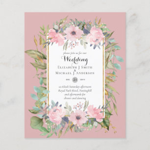 Prospectus 11,4 Cm X 14,2 Cm Budget abordable rose rose rose rose rose Mariage 