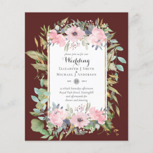 Prospectus 11,4 Cm X 14,2 Cm Budget abordable rose rose rose rose rose Mariage 