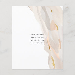 Prospectus 11,4 Cm X 14,2 Cm Budget Abstrait Enregistrer la date circulaire