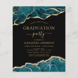 Prospectus 11,4 Cm X 14,2 Cm Budget Agate Graduation 2022 Turquoise Gold Blue