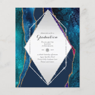 Prospectus 11,4 Cm X 14,2 Cm BUDGET Agate GRADUY Invitations Parties scintillan