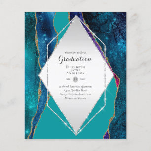 Prospectus 11,4 Cm X 14,2 Cm BUDGET Agate GRADUY Invitations Parties scintillan