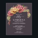 Prospectus 11,4 Cm X 14,2 Cm Budget Aquarelle Florale 50e Invitation anniversai<br><div class="desc">Les petites flyers en papier de valeur 4, 5 po x 5, 6 po présentent de belles fleurs d'aquarelle rose et or sur un arrière - plan violet-brun foncé et votre libellé en lettres chic. Imprimé sur valeur papier semi-brillant de 80 lb. **AUCUNE ENVELOPPE INCLUS (utilisez 5" x 7".) Assurez-vous...</div>