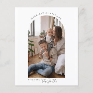 Prospectus 11,4 Cm X 14,2 Cm Budget Arch Joyeux Noël Carte de voeux