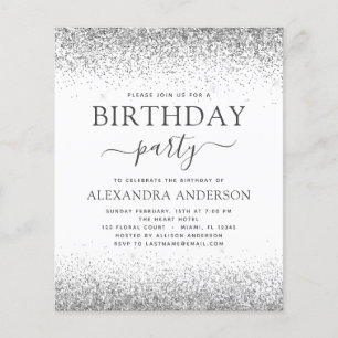 Prospectus 11,4 Cm X 14,2 Cm Budget Argent Blanc N'importe quel âge Parties sci