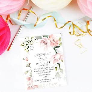 Prospectus 11,4 Cm X 14,2 Cm Budget Blush Rose & Eucalyptus Floral Sweet 16 2