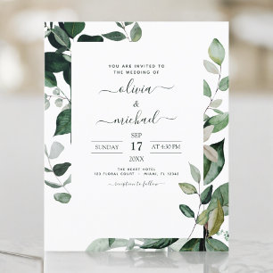 Prospectus 11,4 Cm X 14,2 Cm Budget Botanique Verdure Mariage du feuillage