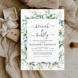 Prospectus 11,4 Cm X 14,2 Cm Budget Brunch & Bubbly Invitations de douche nupti
