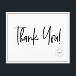 Prospectus 11,4 Cm X 14,2 Cm Budget Business Logo Social Website Code Merci<br><div class="desc">N'oubliez pas de remercier vos clients. Cette option économique de type papier vous permet de dire merci à plus de gens. Customisez le logo, le message, le site Web, le code QR (généré instantanément) et la poignée des médias sociaux de cette feuille de prospectus (utilisez l'outil "modifier la conception" pour...</div>