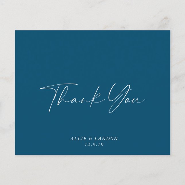 Prospectus 11,4 Cm X 14,2 Cm BUDGET Carte de remerciements maritime (Devant)