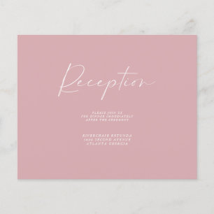 Prospectus 11,4 Cm X 14,2 Cm Budget Carton de réception rose poussiéreux Insert