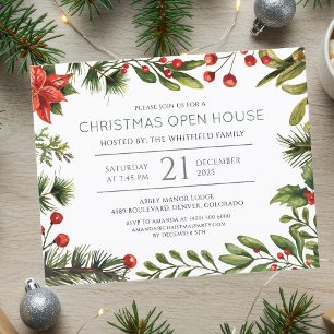 Prospectus 11,4 Cm X 14,2 Cm Budget Christmas Holiday Party Open House