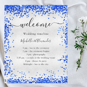 Prospectus 11,4 Cm X 14,2 Cm Budget chronologique du programme de mariage royal