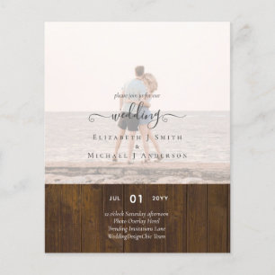 Prospectus 11,4 Cm X 14,2 Cm Budget de mariage avec superposition de texte phot