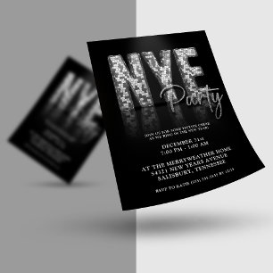 Prospectus 11,4 Cm X 14,2 Cm Budget Disco Parties scintillant Nouvel An Soirée 