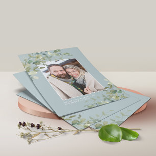 Prospectus 11,4 Cm X 14,2 Cm BUDGET Dusty Blue Eucalyptus Photo Enregistrer la 