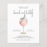 Budget Élégant Brunch rose et Fête des mariées Bub